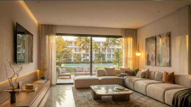 Two-Bedroom Apartment at Les Résidences de l’Océan Prestigia Luxury Developments Douja Promotion Groupe Addoha S.A. (popularly known as Groupe Addoha)